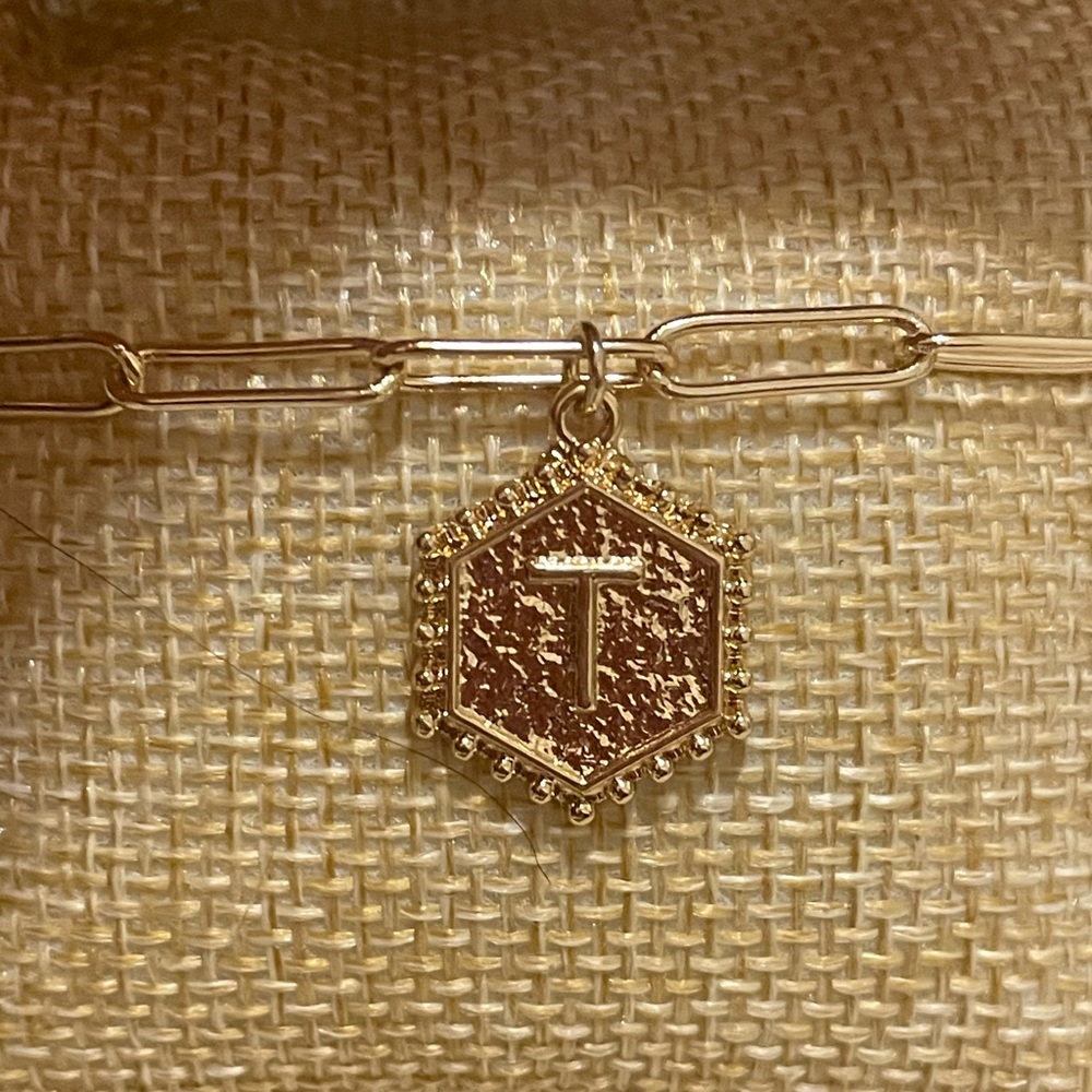 💥NEW ARRIVAL!💥 Initial T Monogram Link Adjustable Bracelet
